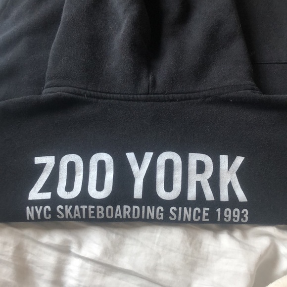 COPY - ZOO YORK unisex, b&w, slightly oversized (pullover) hoodie - Picture 2 of 7